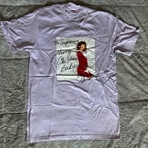 Mariah Carey Photo Supreme Box Tee Small Purple